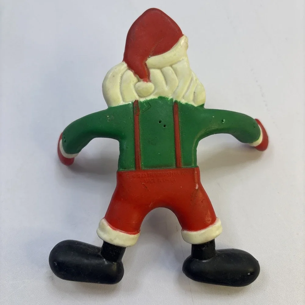 4  Vtg Santa‎ Ornaments Coca Cola Christmas Santa Hallmark 1990s Star Posable